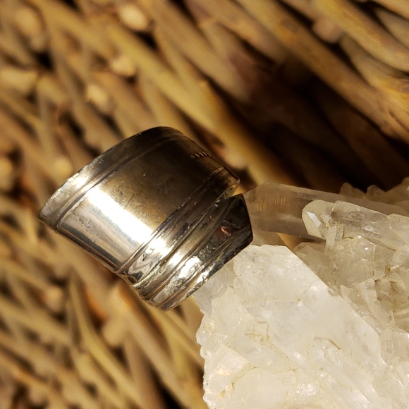 Handcrafted Gothic Boho Spiral Vintage Spoon Ring sz 5.5 - Picture 2 of 7